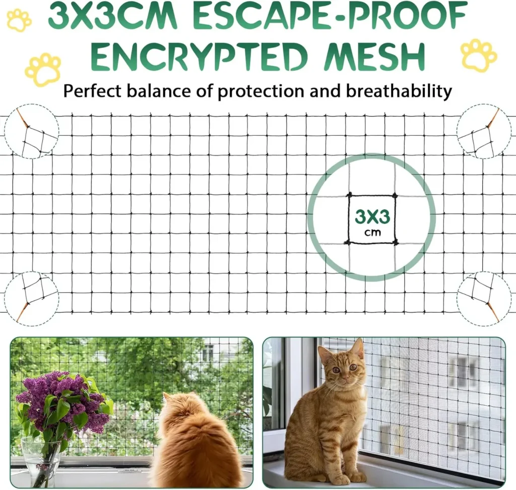 Stainless Steel Reinforced Cat Net | Bite-Resistant | Factory