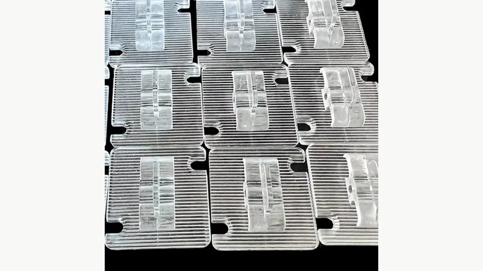 Transparent polycarbonate hook components shown on the exact nylon cat net product page