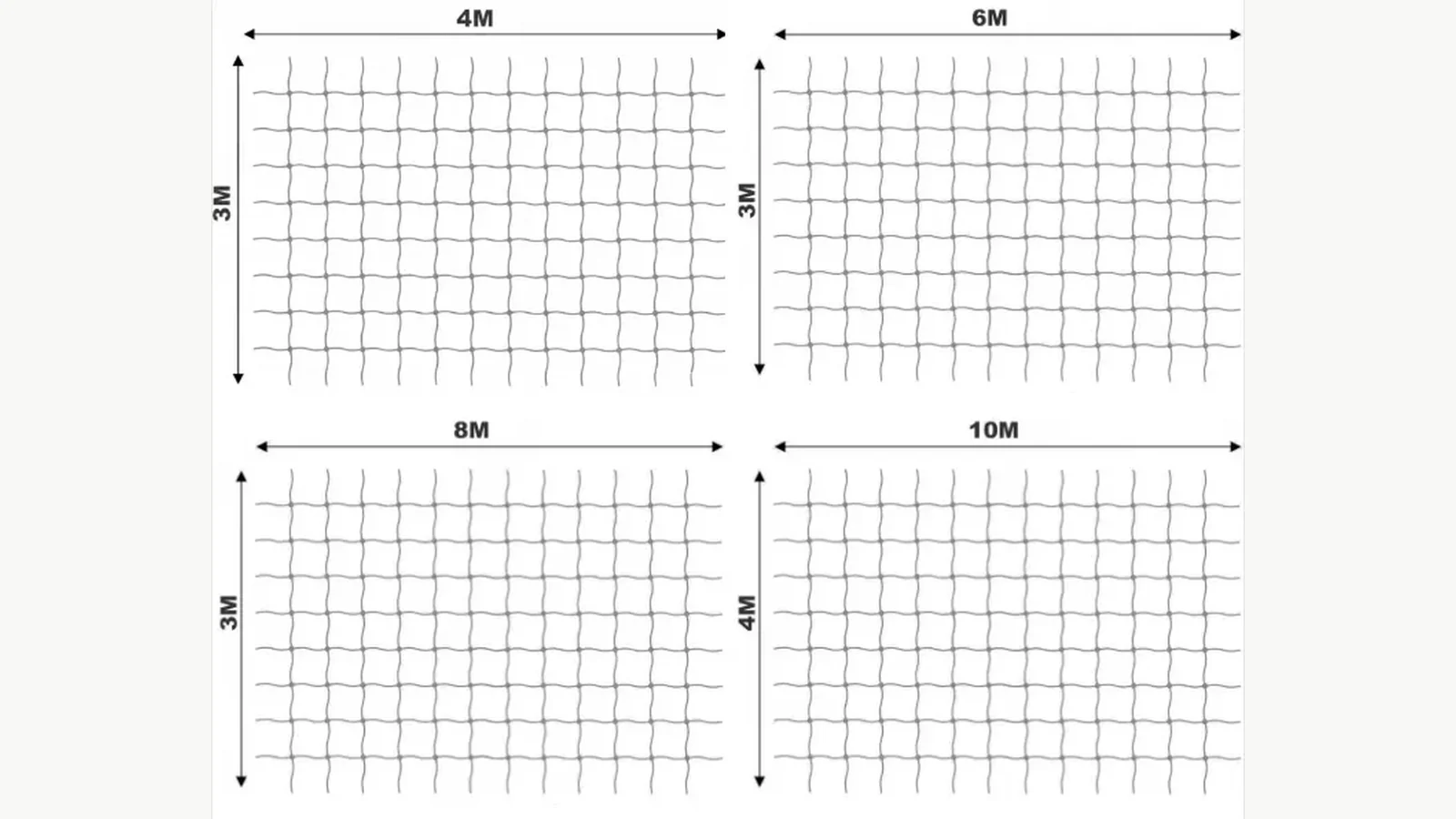 Standard panel sizes from the product page used as the starting point for custom-shape planning