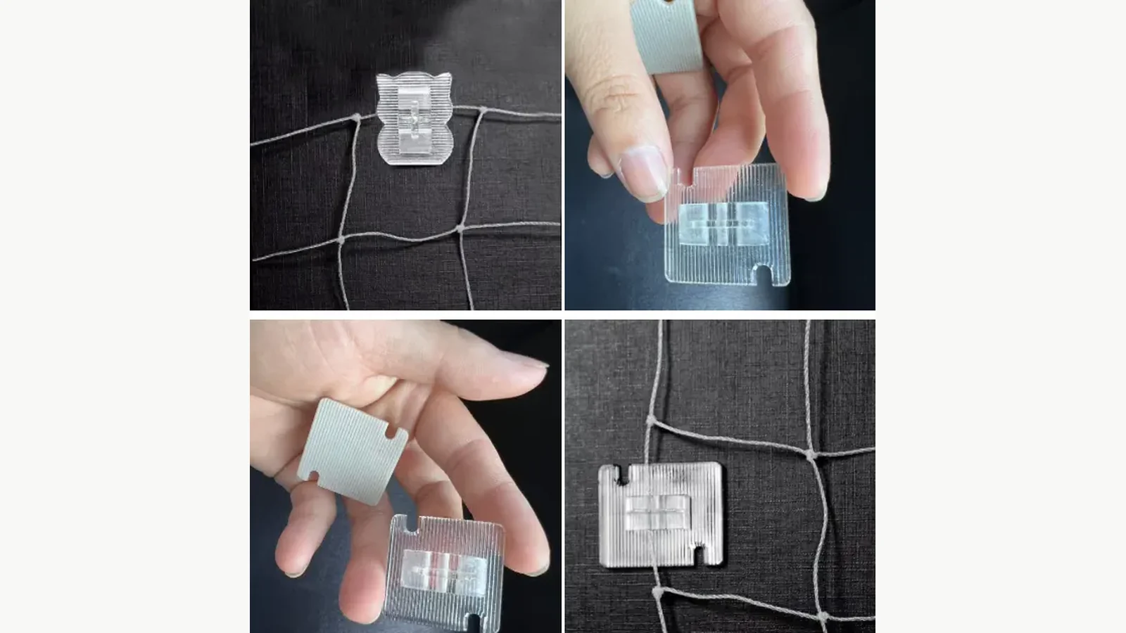 No-drill hook components shown as an actual MaxCatNet accessory reference