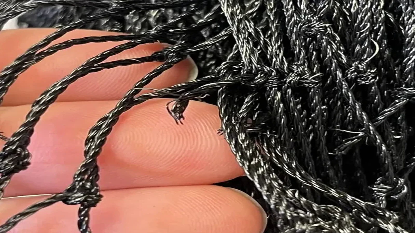 Wire-reinforced 30 mm mesh detail